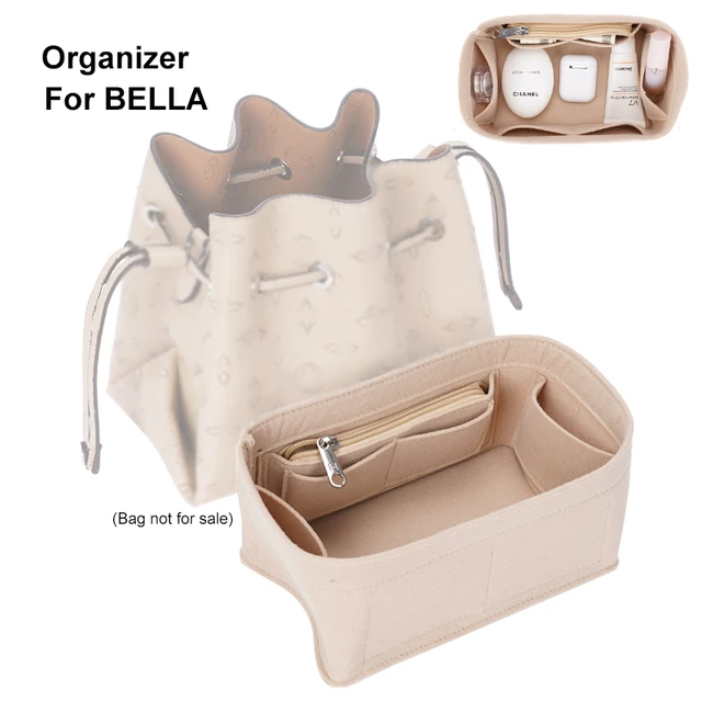 Storage For L BELLA V Bucket Felt Insert Organizer Makeup Handbag