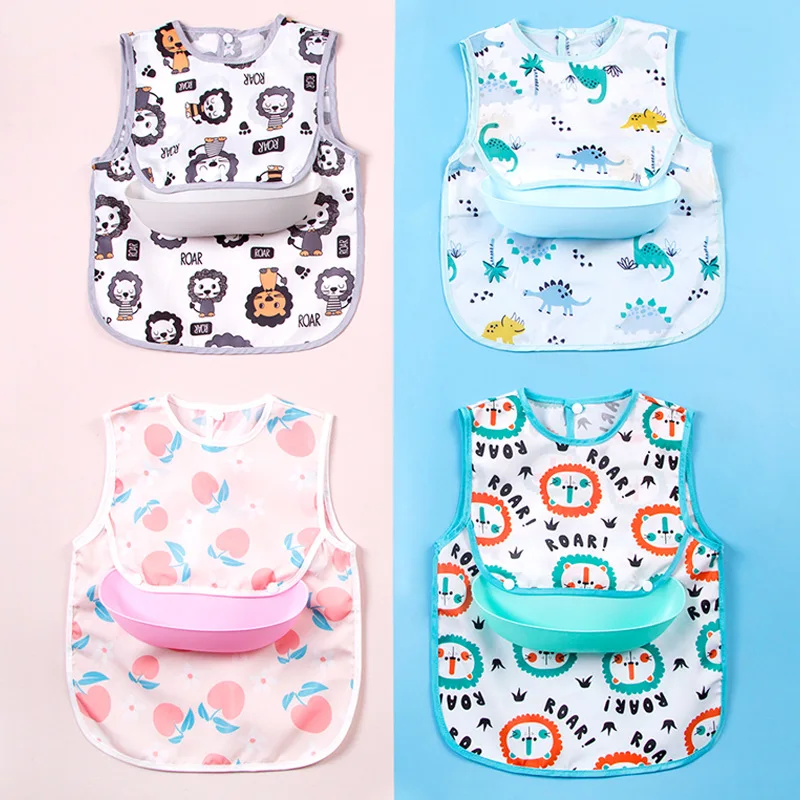 

Removable Children'S Feeding Sleeveless Apron Baby Waterproof Bibs Feeding Bib, Accessories For Children Aged 0 To 5