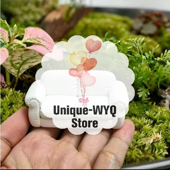 Modello di Divano in Miniatura, Accessorio per Arredamento Soggiorno Casa delle Bambole, Oggetto di Scena per Fotografia e Ornamento Decorativo