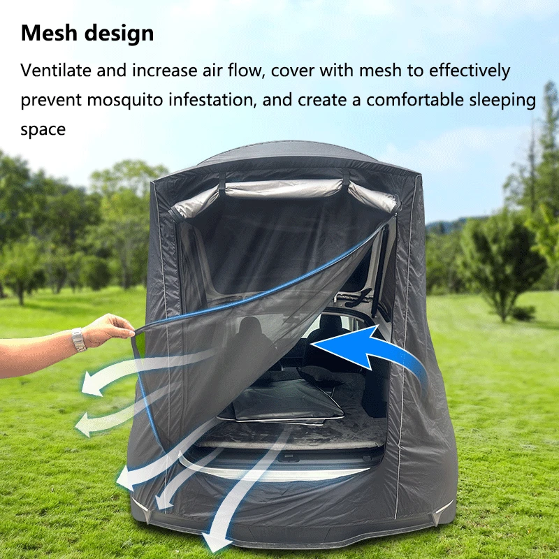 テスラモデルy,テールゲート,日よけ,雨の日よけ,耐引裂性,防水,防蚊