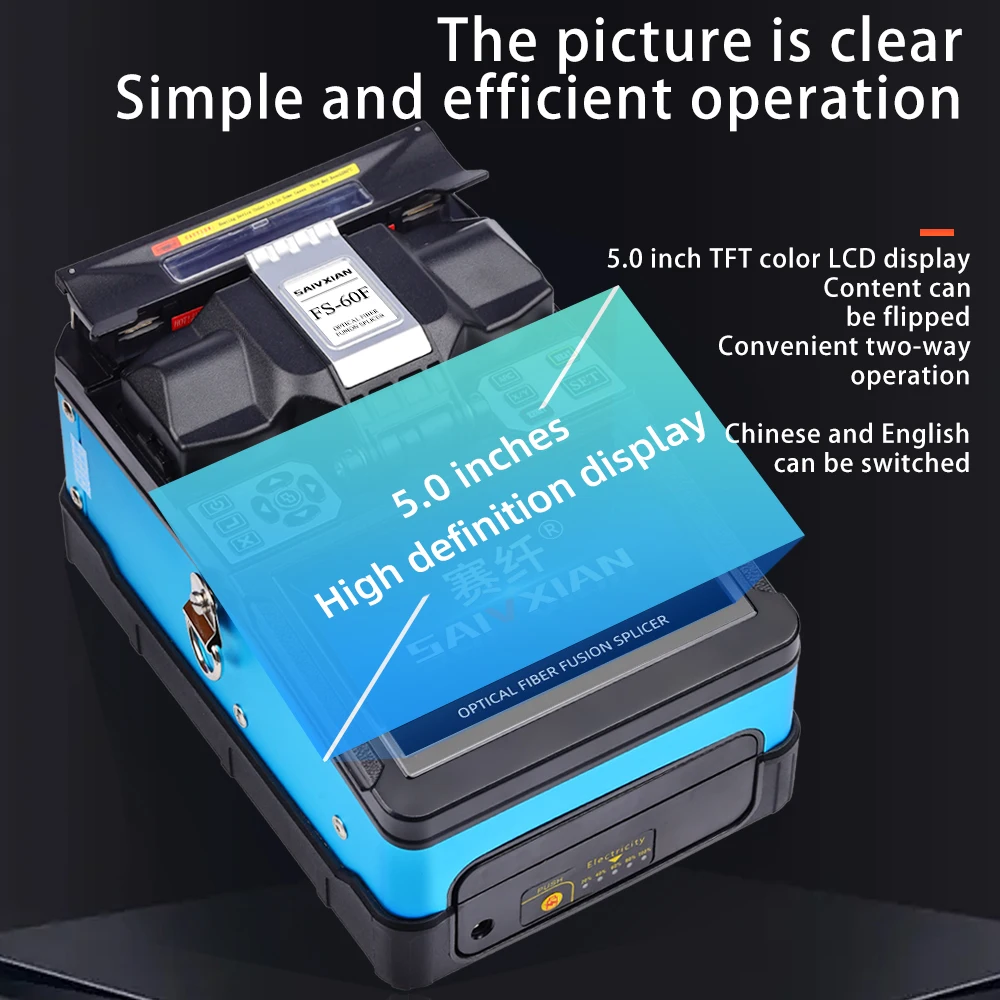 MAYTO High Quality FS-60F Fully Automatic Fiber Optic Welding Splicing Machine Fiber Optic Fusion Splicer