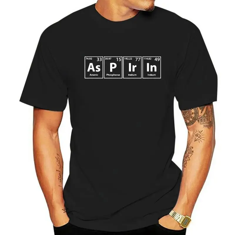 Männer T-Shirt Aspirin (als p ir in) periodische Elemente Rechtschreib ung T-Shirt Frauen T-Shirt