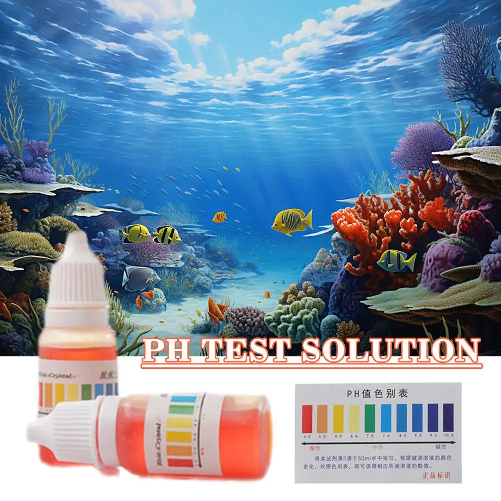 PH Reagent Test Liquid Aquarium Water Quality PH Multifunctional Precision Convenient Solution Detection H1D9