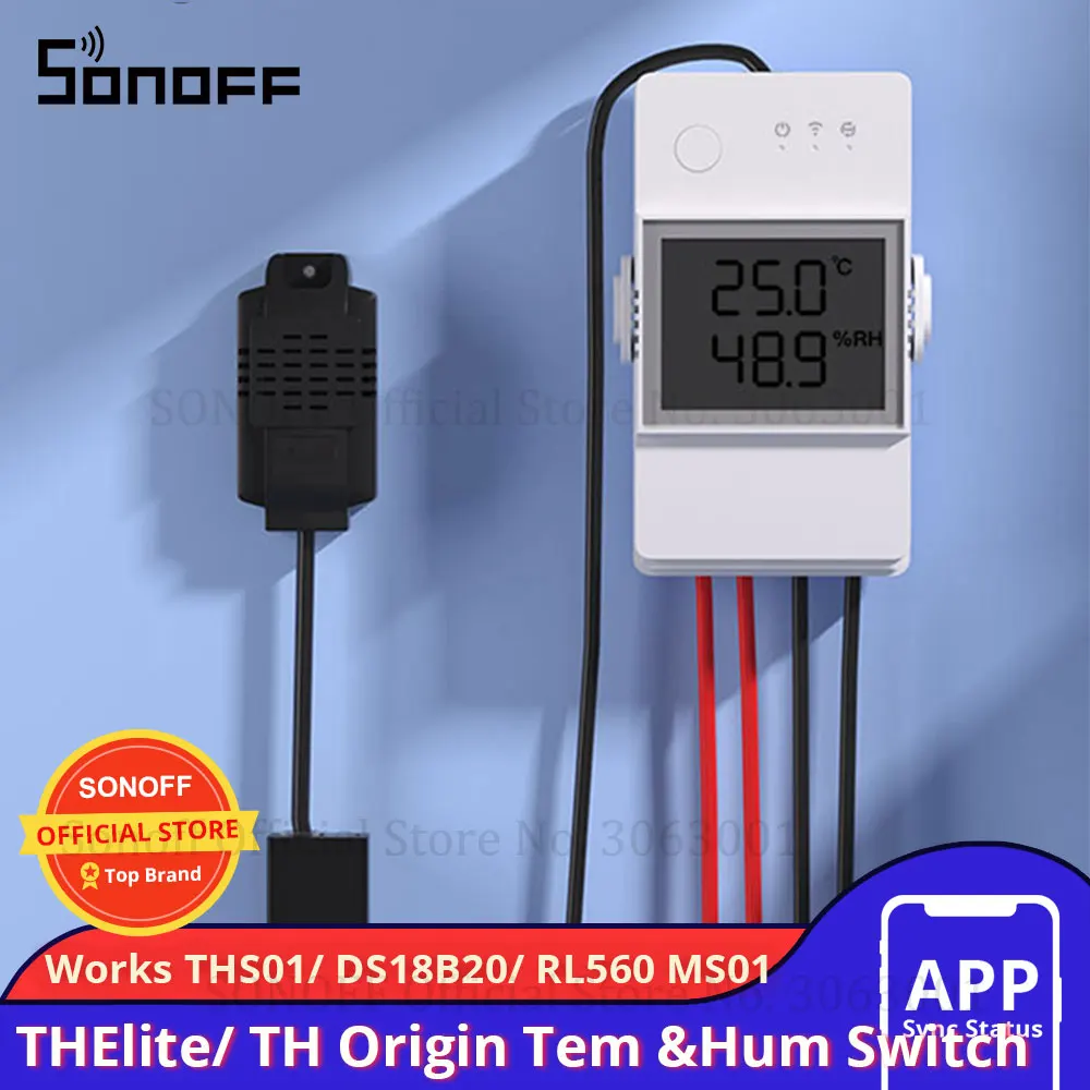 Smart Switch Sonoff TH16 Wifi Monitoring Temperature Humidity Home Automation Kit Works With Alexa Google Home