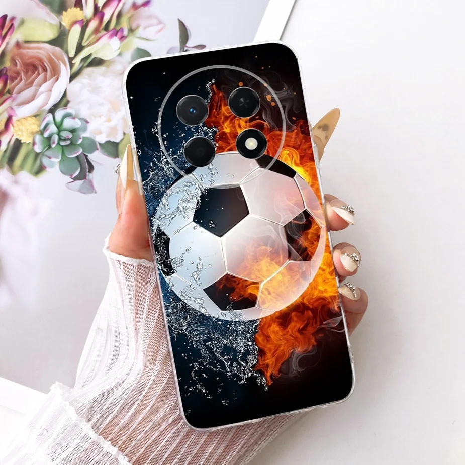 Cute Cat & Peacock Painted Soft Silicone Case - Enhanced Protective Cover