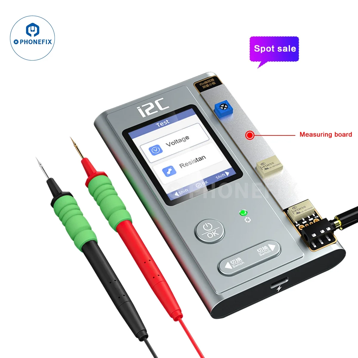 I2C i6S programmatore PCB che misura piccola scheda per chip della scheda madre del telefono cellulare riparazione del rilevamento del valore di resistenza alla tensione