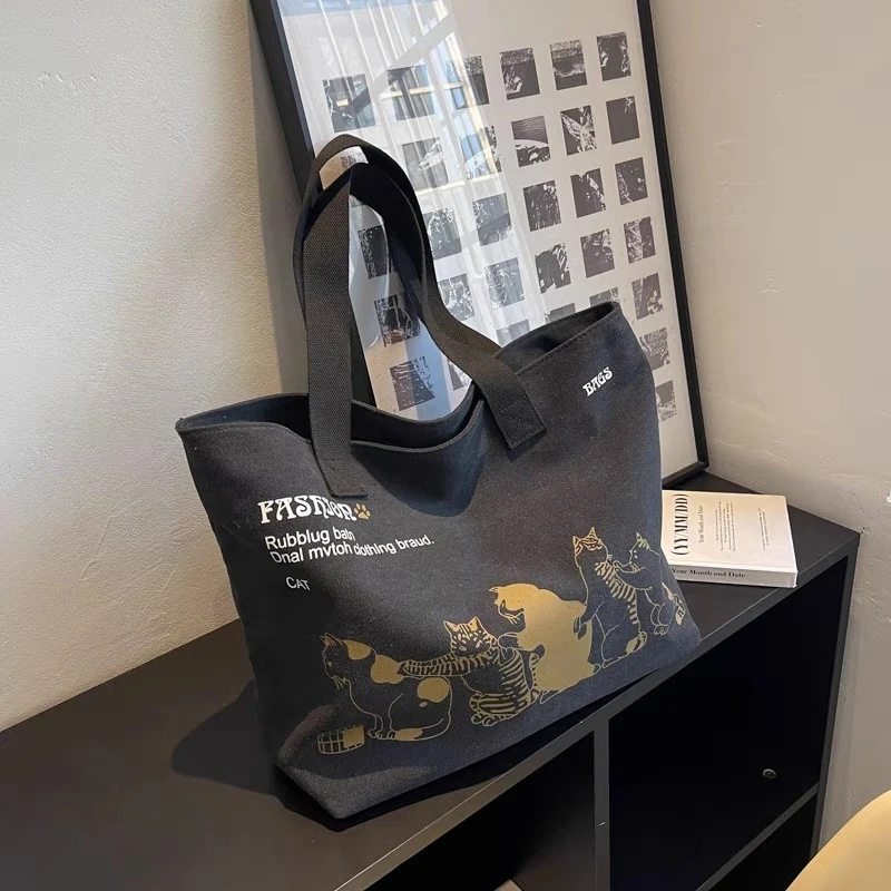 قماش حقائب اليد سعة كبيرة تخزين حقيبة يد نسائية حم...