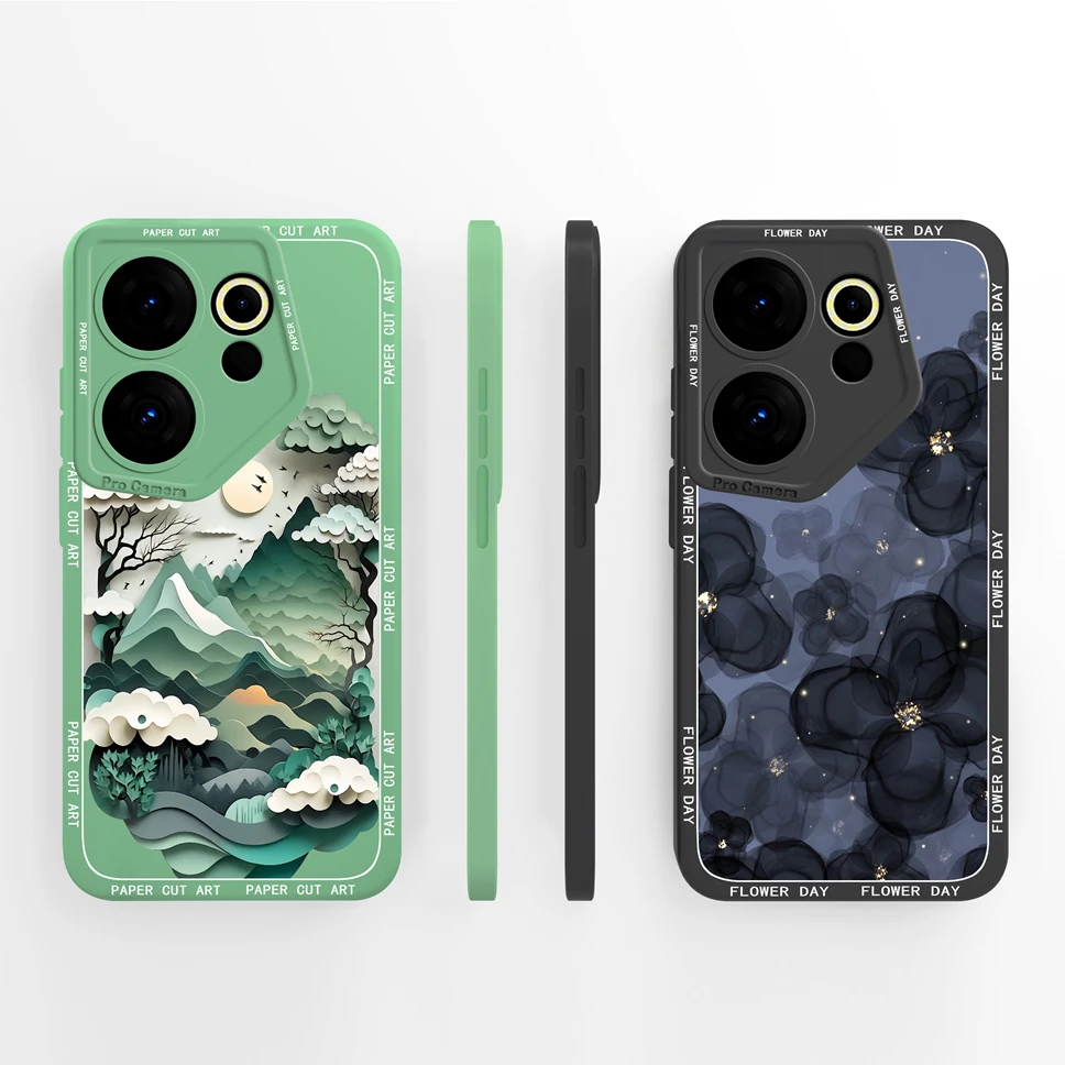 Mountain Astronaut Liquid Silicone Anti-Drop Phone Case