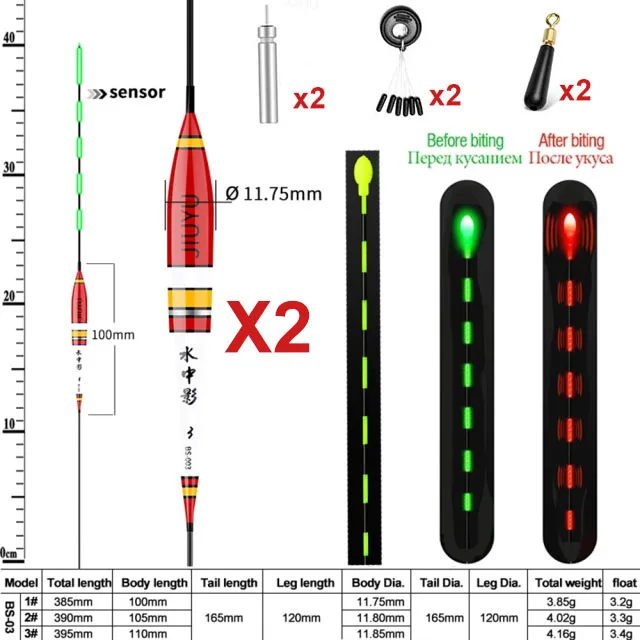 Led Electronic Float Night Fishing  Fishing Smart Electronic Float - 2pcs  Fishing - Aliexpress