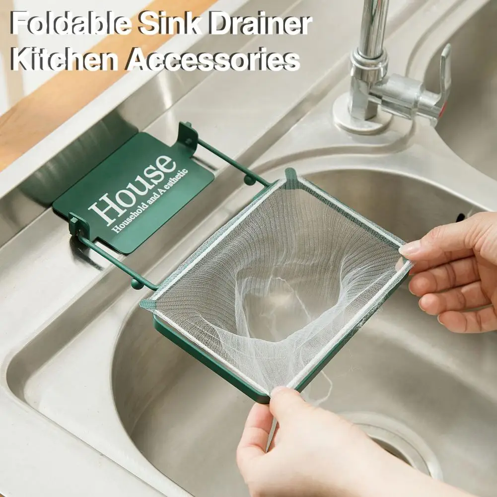 

Sink Corner Strainer Sink Storage Rack Efficient Kitchen Sink Organization Mesh Filter Shelf with Strainer for Food for Sellers