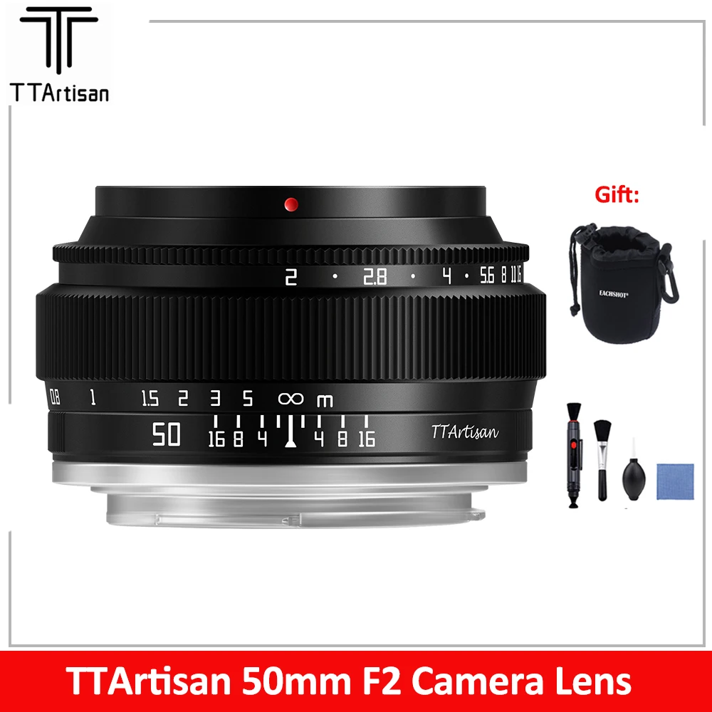 Ttartisan 50Mm F2 Full Frame Obiettivo Per Fotocamera Ad Ampia Apertura Per Sony E Fujifilm Xf Canon M Leica L Nikon Z Panasonic Olympus M43