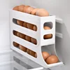 4 Layer Slide Egg Storage Box Automatic Rolling Egg Holder Refrigerator Side Door Storage Box Kitchen Egg Dispenser Organizer 1