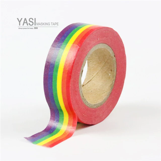 Rainbow Color Washi Tape Bulk Decoration Stationery Stickers