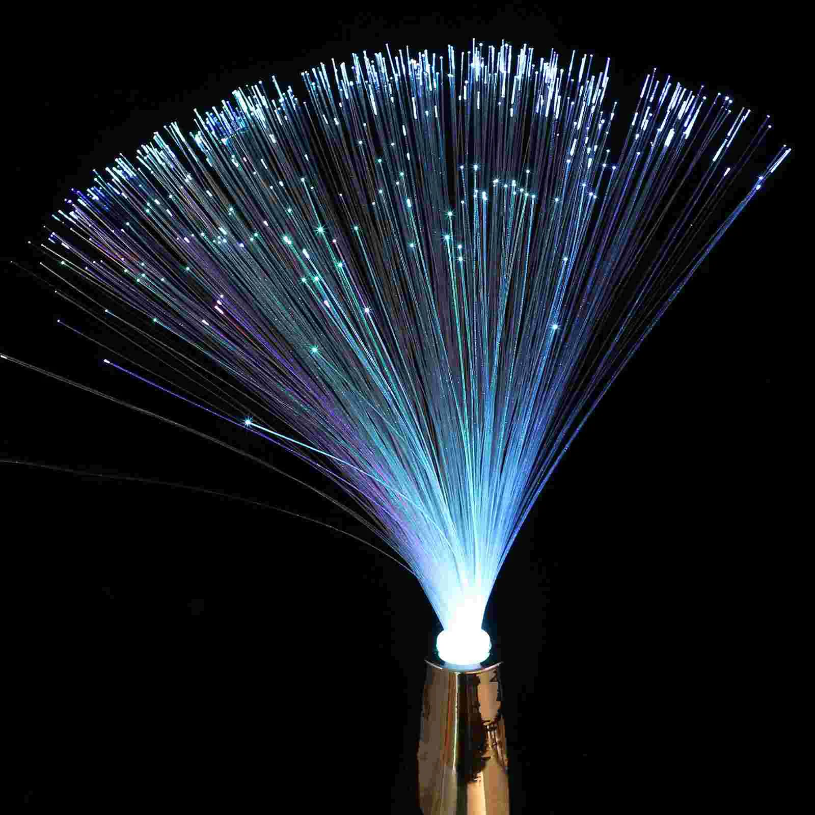 3Pcs Fiber Optic Lamp Led Colorful Changing Decorative Light Christmas Lamp Fiber Optical Night Glow Optic Lights