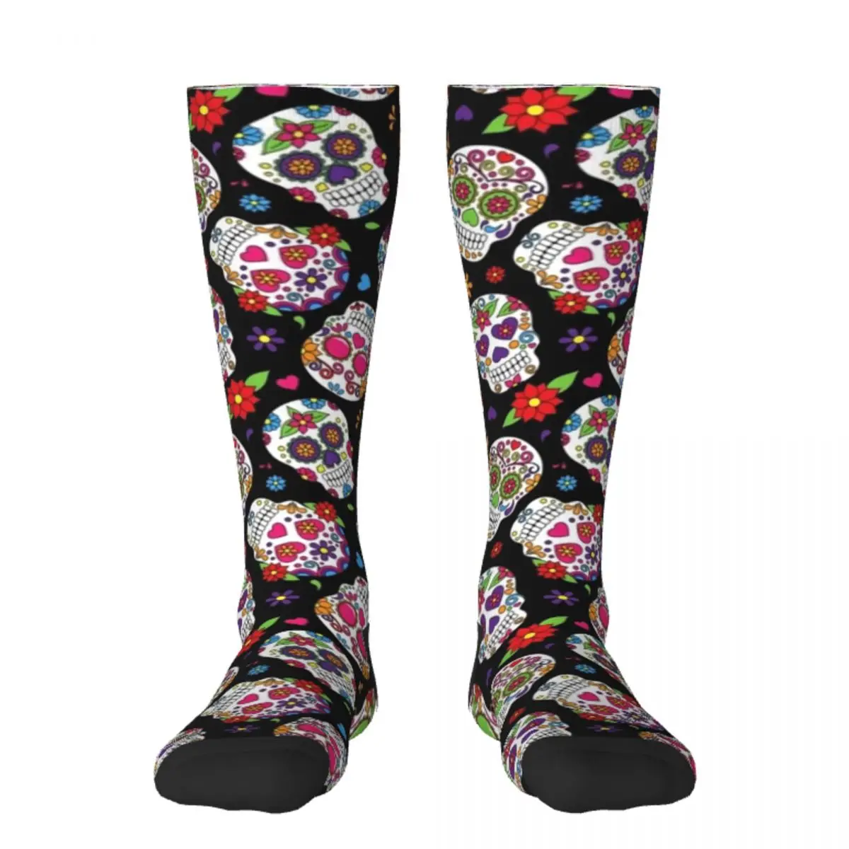 

Носки мужские хлопковые, с рисунком Дня мертвых, черепа, хлопковые, для Хэллоуина
