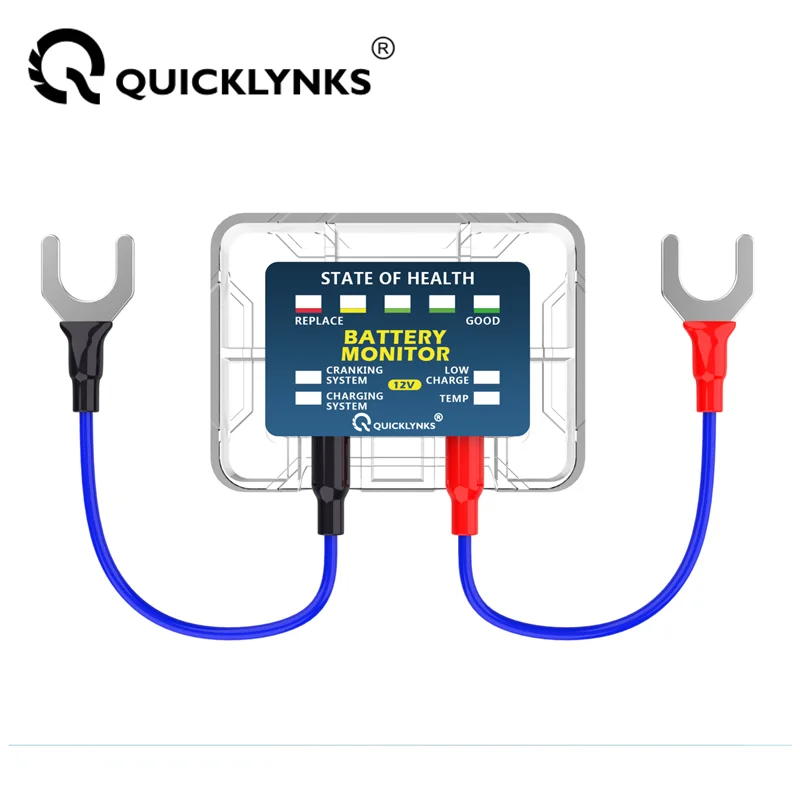 QUICKLYNKS BM5 12V LED Batterie Tester Volt & Amp Blei Säure Batterie