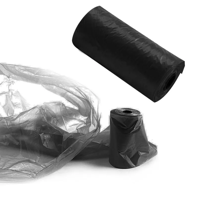 Pets Poo Bags Rolls Strong Thick Leakproof Disposable Waste Bin Bags Perfect For Dogs Cats Puppies Walking Road Black Color dog poop bag pet cleaning products