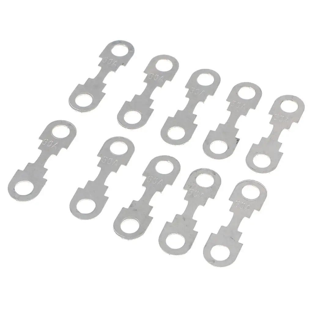 10Pcs Strip Fuse Link for VW Golf 30/40/50/60/70/80/100/125/150AMP Choice