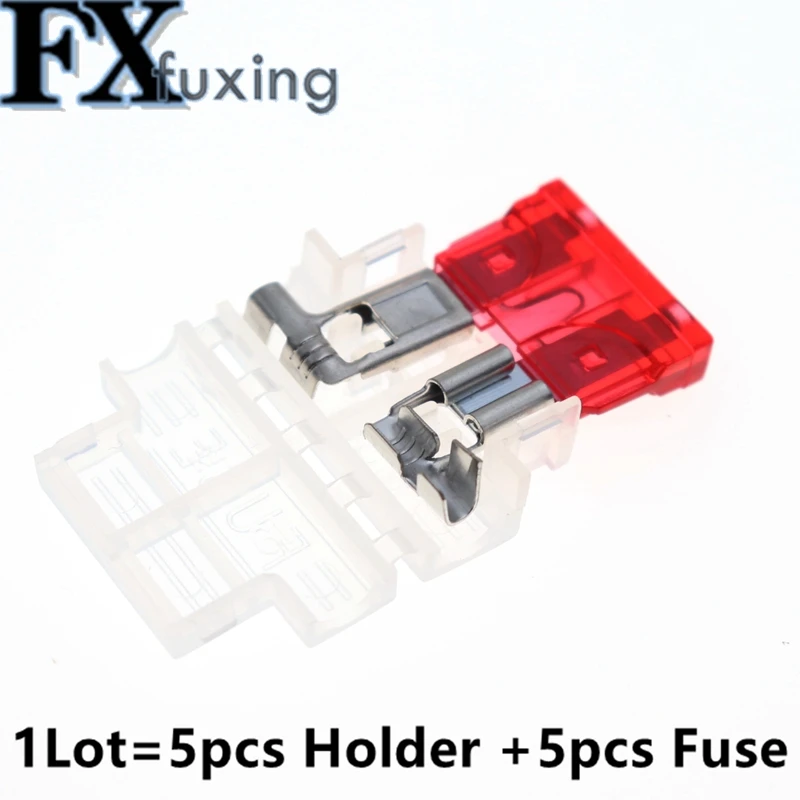 Bx2018 Auto Standard Middle Fuse Holder + Car Boat Truck Atc Ato Blade