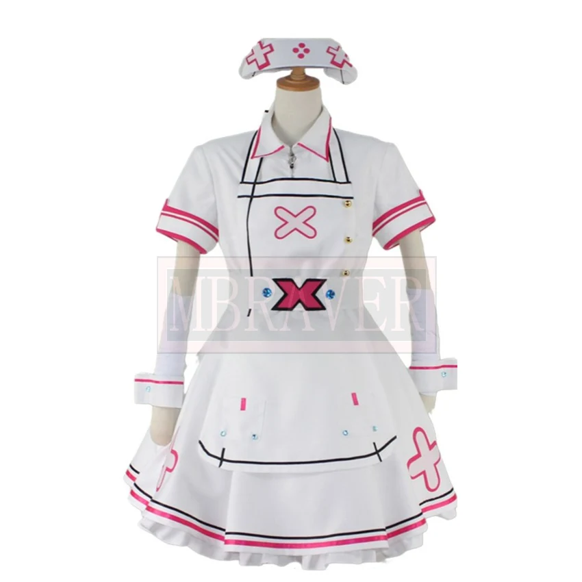 

2022 Vtuber Anime Youtuber Sukoya Kana Cosplay Nurse Costume Halloween Christmas Party Uniform Custom Made Any Size