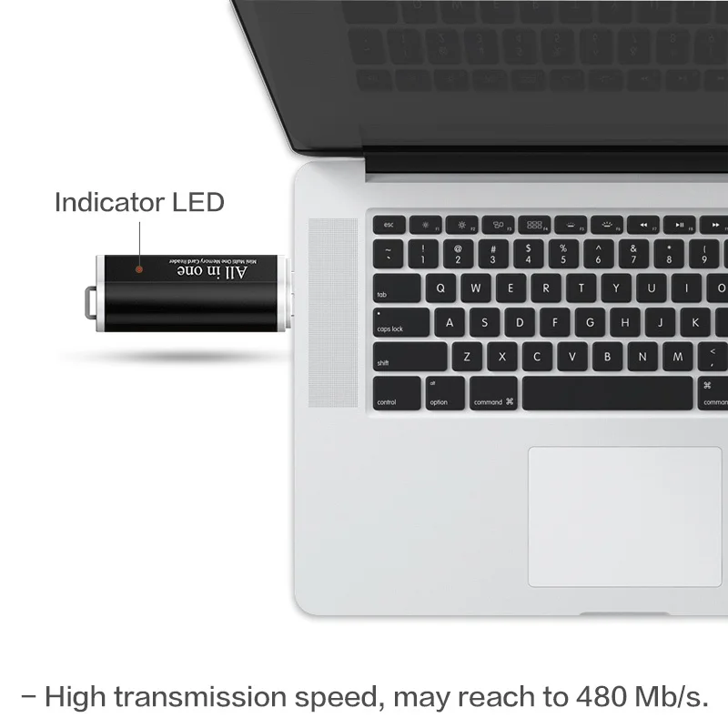 마이크로 SD T-플래시 MMC SDHC MS PRO DUO TF M2 메모리 스틱용 고속 멀티 USB 2.0 올인원 메모리 카드 리더기