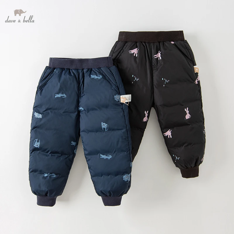 

Dave Bella Baby Boys Girls Down Trousers Winter Clothes Children's Trousers Casual Down Thick Warm Pants DB4224596