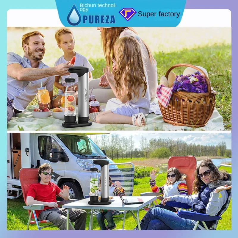 Description Picture 2 of itemAir Dispenser Portable Soda Makers Soda Dispenser with No Need To Plug in Carbonated Drinks To Inflate The Base 야채 탈수기 Сушилка