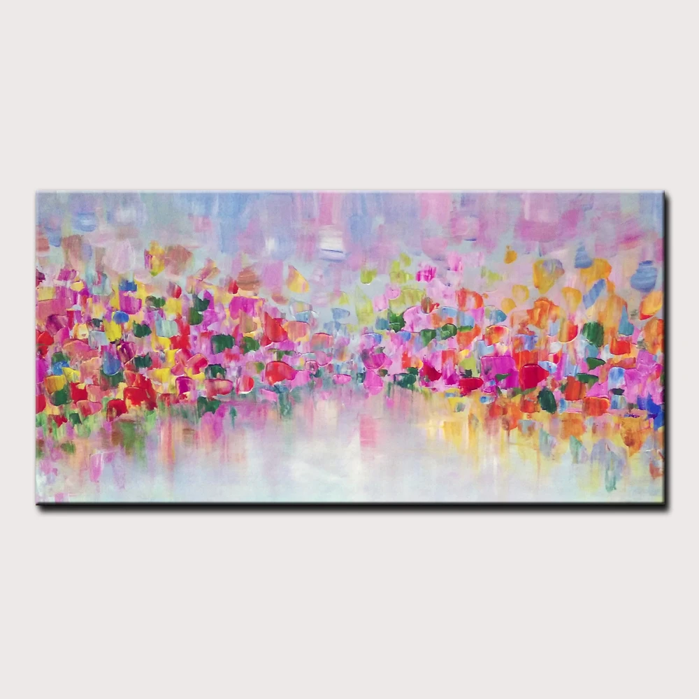 

Толстая текстурированная Толстая Текстура Ручная роспись Современные Абстрактные Масляные картины на холсте, Настенная картина, подарок, украшение для дома без рамки