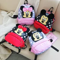 28X22X9 cmDisney Cartoon shoulder bag Backpack For Baby Boys Girls Minnie Mickey Mouse Lovely Schoolbag Kindergarten Kids gift 1