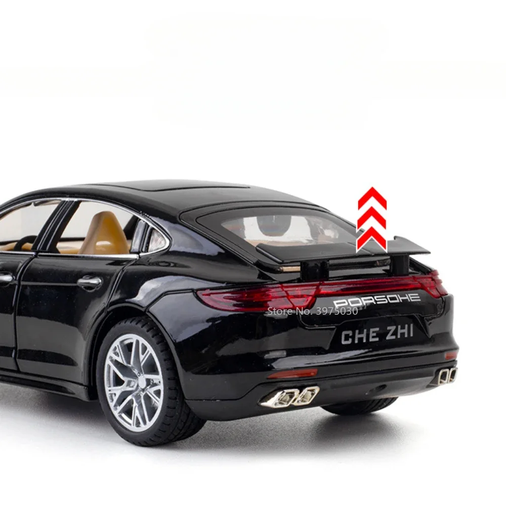 1/24 Sclae Panamera Alloy Simulation Car Model Toy Metal Diecast Vehicle with Pull Back Light and Sound Collection Toys for Boys 4