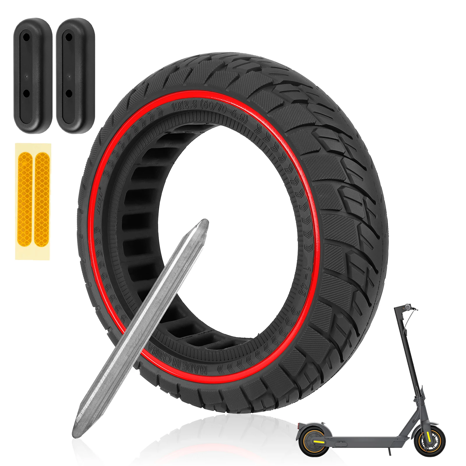 60/70-6.5 Off-road Solid Tire For Ninebot Maxg30 Series 10 Inch