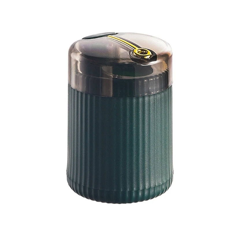 Cylinder Toothpick-Case Toothpick Dispenser Portable-Press Type Toothpick Holder Push-Type Toothpick Round Dispenser