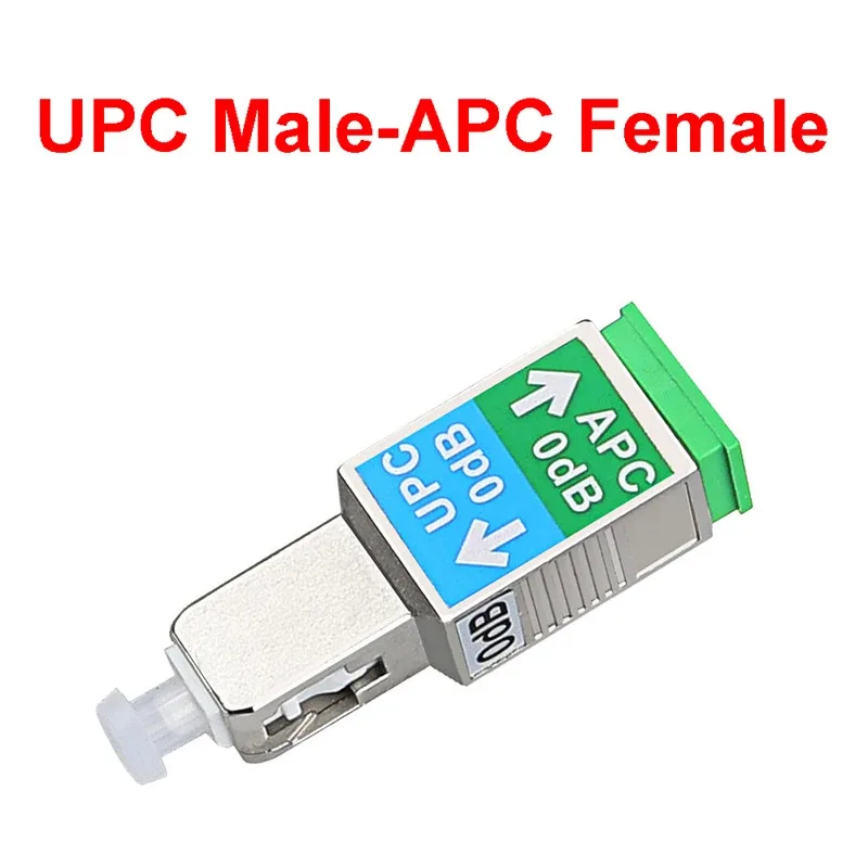 1PCS 새로운 광섬유 감쇠기 커넥터 0dB SC/APC Female-SC/UPC Male SM-9/125 광섬유 어댑터 플랜지 커플러 도매
