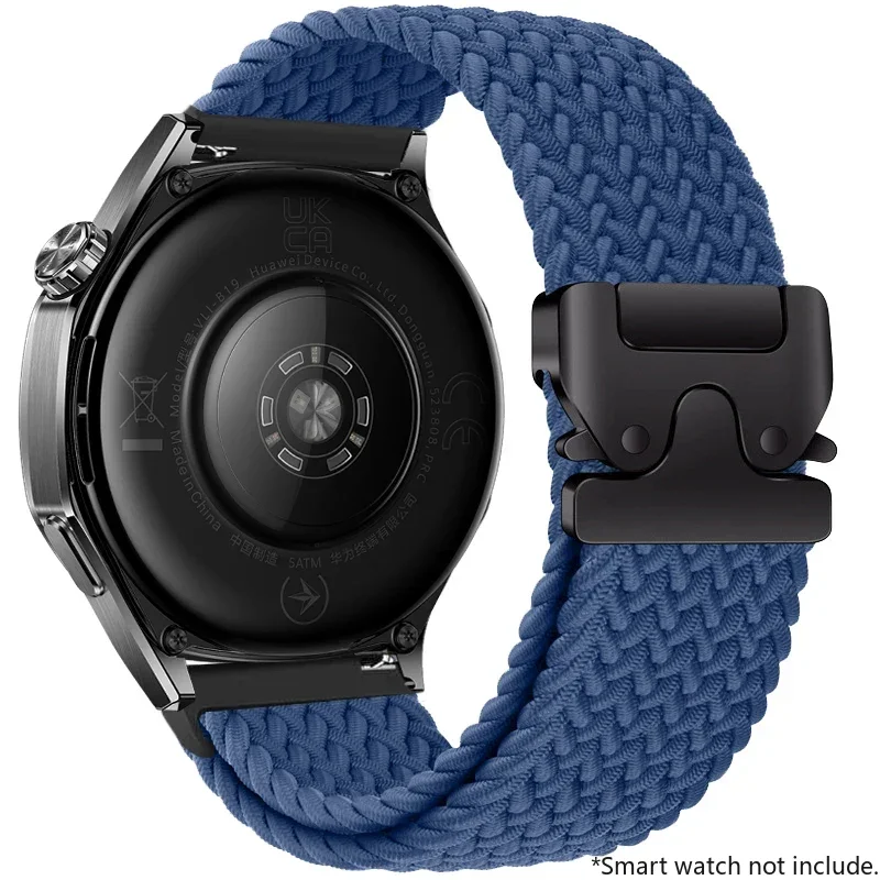 Nylon Braided Loop Strap with Parachute Buckle Bracelet Band
