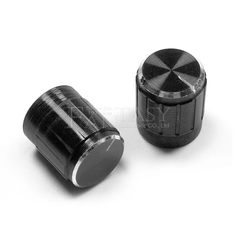 Multiturn Potentiometer Linear Potentiometer Rotary Potentiometer Potentiometer Kit Trimmer Potentiometer Potentiometer Knobs Electronic Components 10pcs 15*17mm aluminum alloy potentiometer 15*17 knob rotary switch volume control knob black