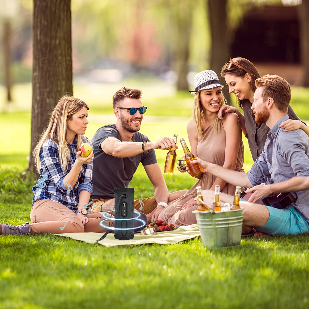 Soft Speaker Case Portable Speaker Protective Cover with Shoulder Strap and Carabiner Protection Casing for JBL FLIP ESSENTIAL 2