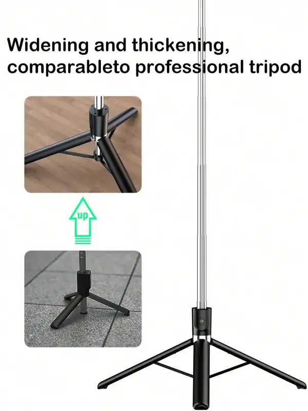 1700mm Selfie Stick Wireless Selfie Stick Phone Tripod Extendable  Stand Foldable Monopod For Smartphones Balance Steady Shootin - Image 6