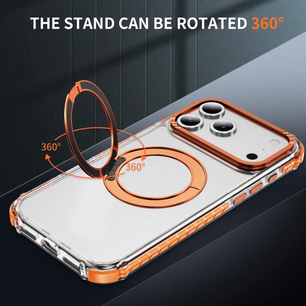 Rotating Magnetic Ring Stand iPhone Case 2