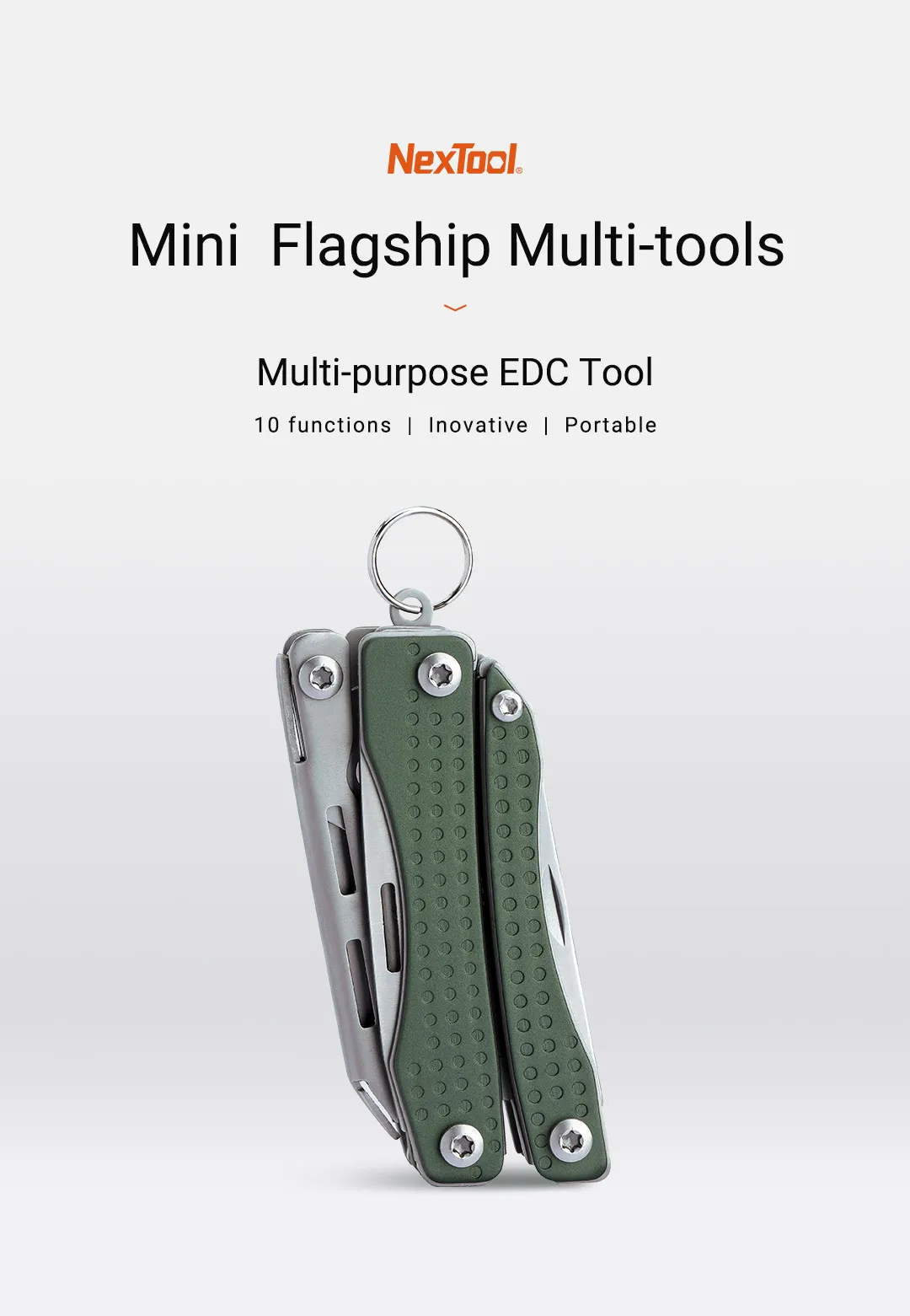 10 IN 1 Multi Functional Folding Hand Tool