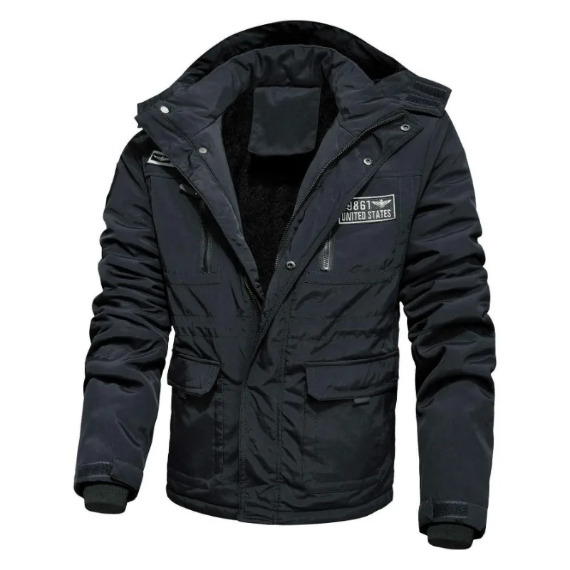 MenWarmWinterCoatsHighQualityHoodedCasualWinterJacketsFleeceMaleSlimDownJackets
