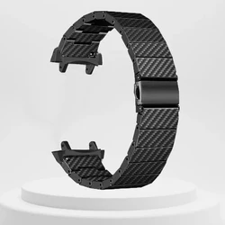 Carbon Fiber Sports Bracelet with Folding Buckle for Amazfit T-rex 3 (Black)