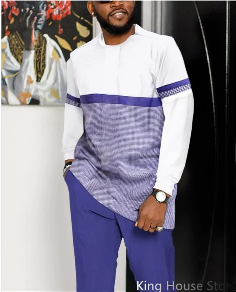 Summer Men's 2 Piece Set Tracksuits 3d Print Long Sleeve Tshirt Set Streetwear Casual Sportstreet Male Oversized Men Tshirt Suit