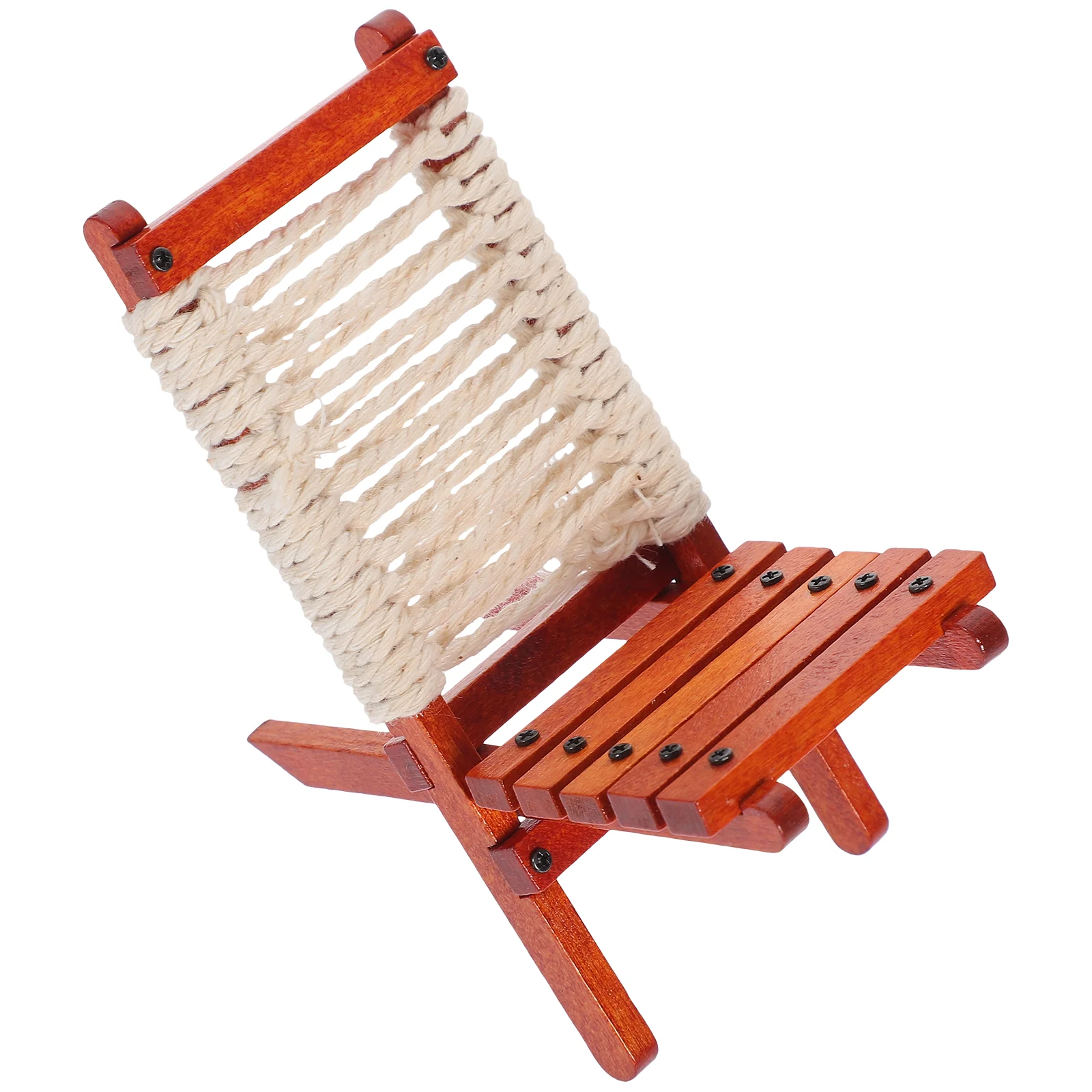 

House Outdoor Lounge Chair Decoration Simulated Miniature Recliner Model