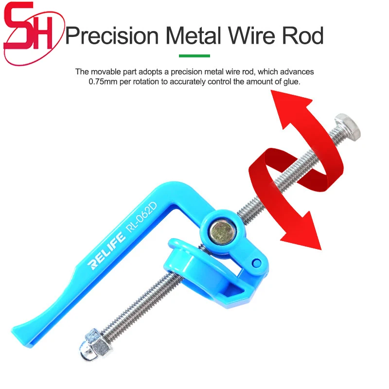 

RELIFE RL-062D Effortless Glue Application for 5~10CC Syringes Soldering Oil Solder Paste UV Structural Adhesive Repair Tool
