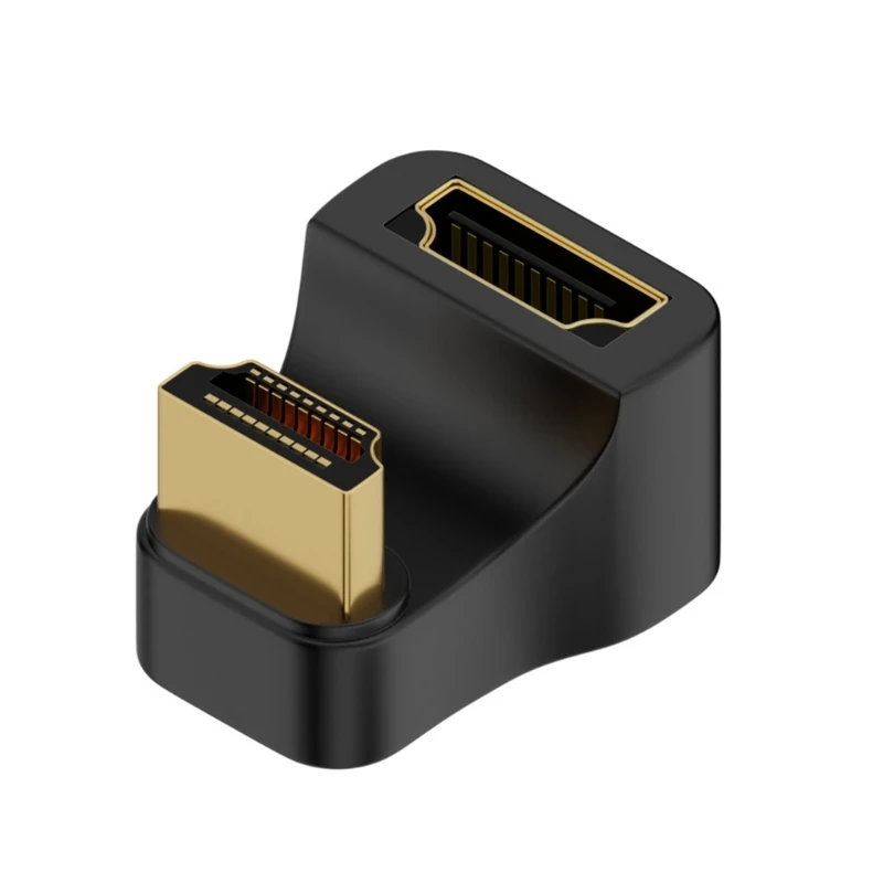 180 Degree 8K 60Hz Male to Female Converter Cable U-shaped Adapter Connector Extension Fit for TV Laptop