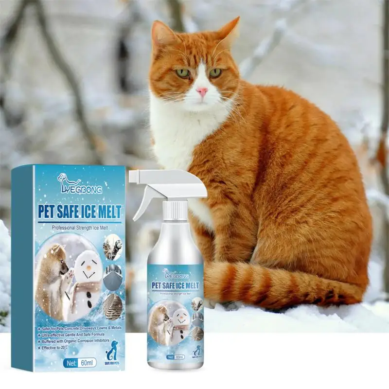 

Pet Safe Snow Melter Dog Body Snow Removal Car Windshields Roof Ice Melting Cat Run Freely Driveway Deicer Pet Safe Deicer Spray