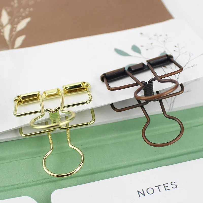5PCS Fancy Paperclips Cute Stationery Clips Metal Binder Clips Office for Organizing Notes HXZ05 paper clips binder clips
