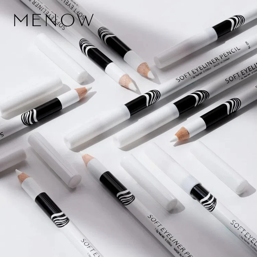 12pcs White Eyeliner Makeup Smooth Easy To Wear Eyes Brightener Highlighter Waterproof Long Lasting Eyes Liner Pencils Makeup 2