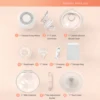 YW588 Wearable Breast Pump Hands Free Electric Breast Pump for Breastfeeding 4 Modes 12 Suction Level Low Noise Built-in Battery 5