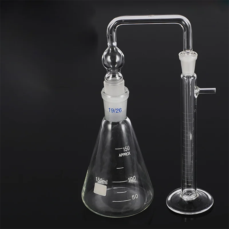 유리 실버 염법 비소 시험기, 실험용 아르신 발생기, 베이스 포함 비소 시험 장치, 100ml, 150ml